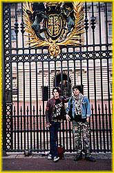 Keri and Friend at Buckingham Palace