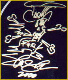 Closeup of SLASH's Autograph