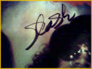 Closeup SLASH Autograph of KNAC Poster