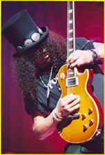 SLASH Wearing His New Necklace