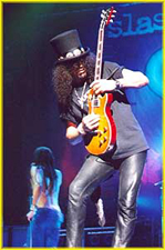 SLASH With A Blue Background
