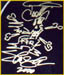 Closeup of SLASH's Signature Drawing
