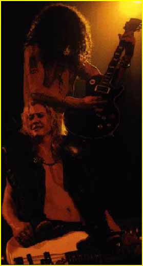 duff mckagan and slash. Above, with Duff McKagan and